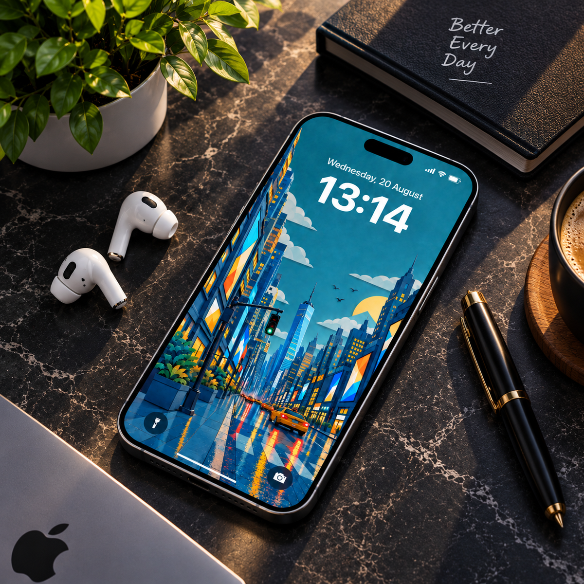iPhone & Android 3D Wallpaper Set • Aesthetic Lock Screens