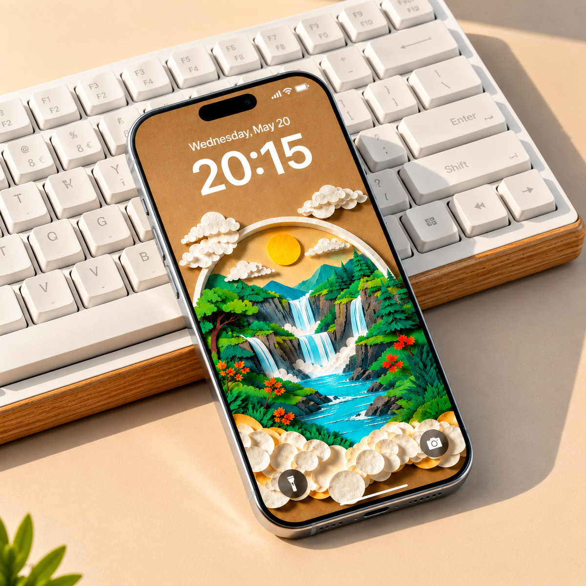 iPhone & Android 3D Wallpaper Set • Aesthetic Lock Screens